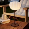 French retro fabric desktop lamp, modern and simple wabi-sabi style bedside lamp, study floor lamp, living room night lamp Application Scenario